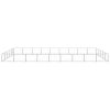 Dog Kennel Silver 484.4 ft² Steel